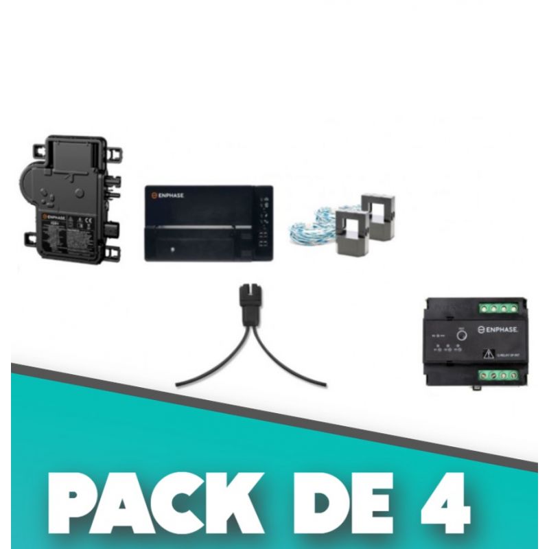 Kit enphase MONOPHASE Qrelay gateway envoy compteur 4  IQ8AC