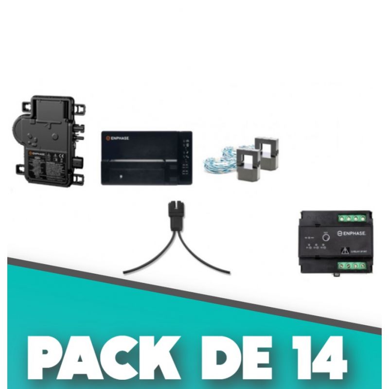 Kit enphase TRIPHASE Qrelay gateway envoy metered 14 IQ7+ Kit enphase TRIPHASE Qrelay gateway envoy metered 14 IQ7+