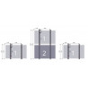 Pack 4 fixation panneaux au format paysage - tuile ESDEC