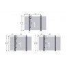 Pack 3 fixation panneaux au format paysage - tuile ESDEC
