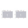Pack 2 fixation panneaux au format paysage- Tole bac acier