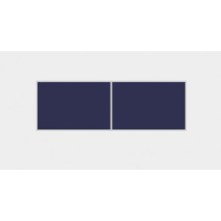 Pack 2 fixation panneaux au format paysage- Tole bac acier